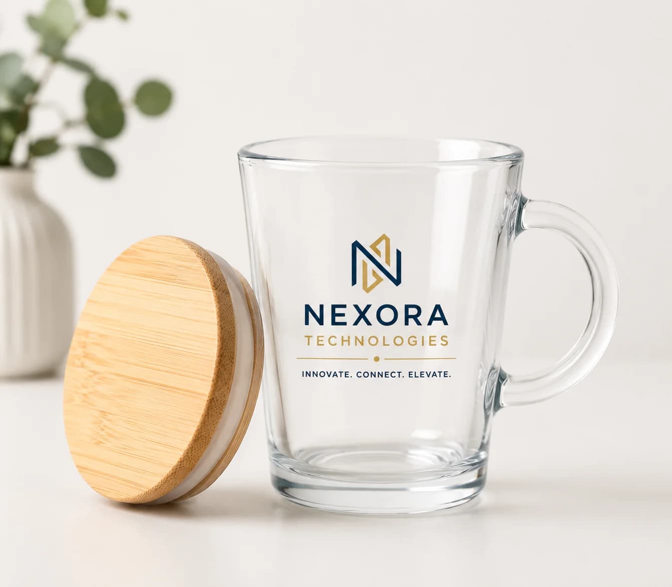Clear Mug with Lid