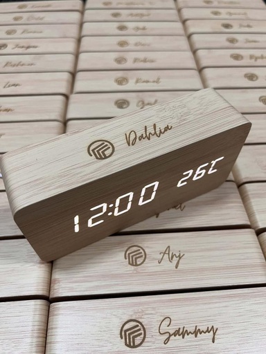 Digital Bamboo Clock